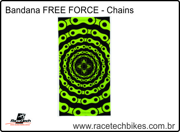 Bandana FREE FORCE - Chains (Preta)