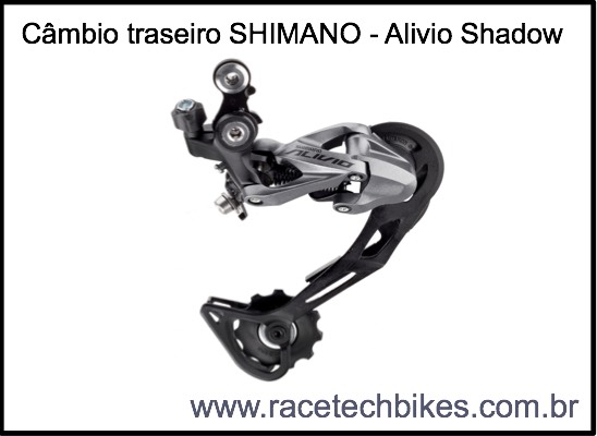Cambio Traseiro SHIMANO - Alivio Shadow (9 Vel.)
