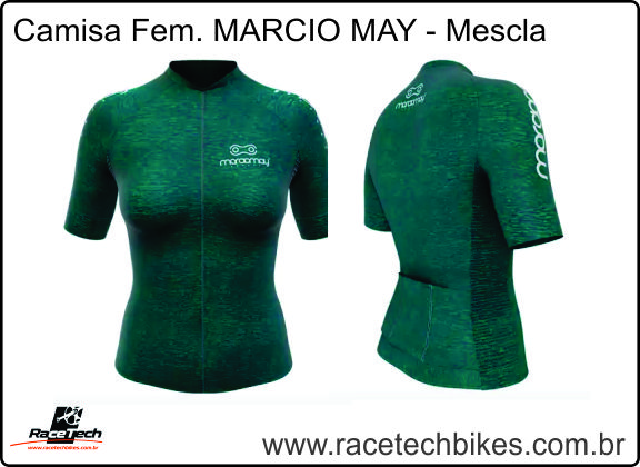 Camisa FEMININA MARCIO MAY Sport - Mescla Turquesa