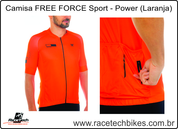 Camisa FREE FORCE Sport Power Orange