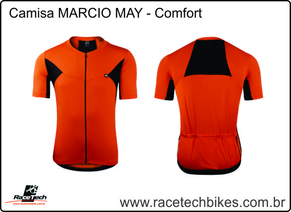 Camisa MARCIO MAY Comfort - Pitanga/Preto