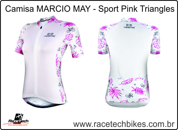 Camisa FEMININA MARCIO MAY Sport - Pink Triangles