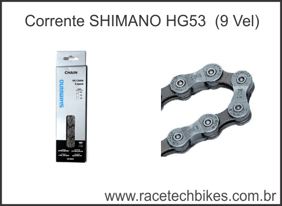 Corrente Shimano HG-53 - 9 Vel. (MTB/ROAD)