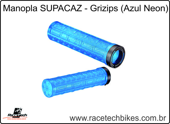 Manopla SUPACAZ - Grizip (MTB) Azul Neon