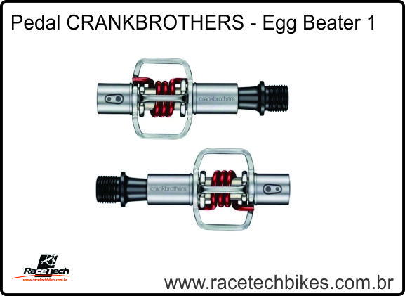 Pedal CRANK BROTHERS - Egg Beater 1 Vermelho (MTB)